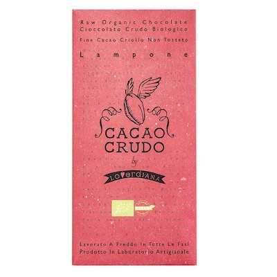 Cioccolato Fondente Bio al Lampone - Cacao Crudo 50gr